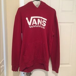 RED VANS HOODIE L